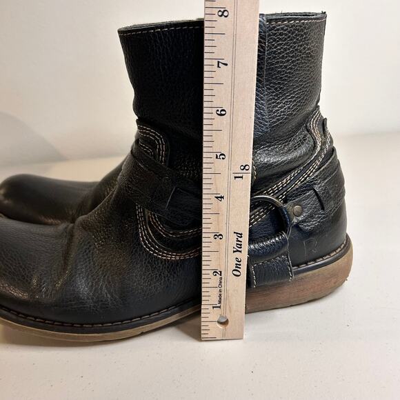 Roan by Bed Stu Men's Boot with Zip Size 11 Black Barcelona Rust - Picture 16 of 16